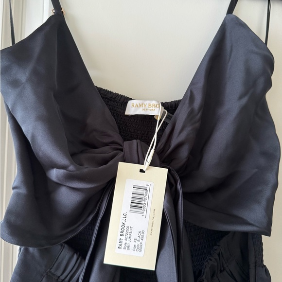 Ramy Brook black sleeveless cutout tie jumpsuit XS - Picture 4 of 5
